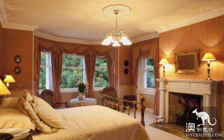 The bedroom is so decorated that it increases the value of the house when it is sold.