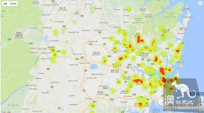 Buy a house in Australia: read a map of house prices in Sydney, Melbourne in a minute