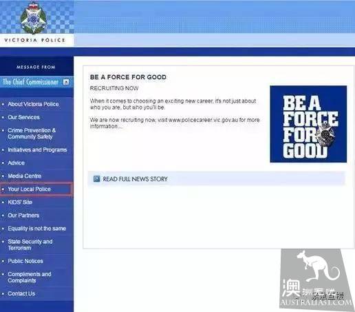 In the event of an emergency, the Australian police will teach you how to call the police.