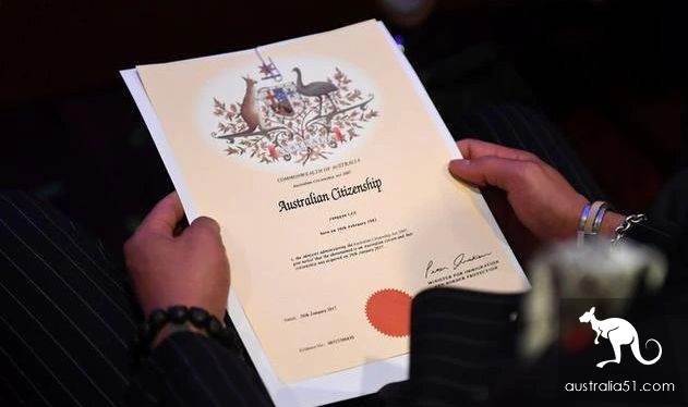 What is the current Australian naturalization examination when the draconian naturalization bill has been shelved?
