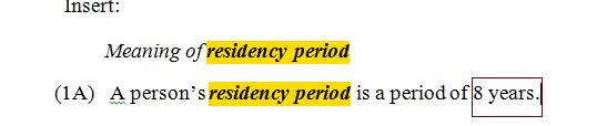 What is the current Australian naturalization examination when the draconian naturalization bill has been shelved?