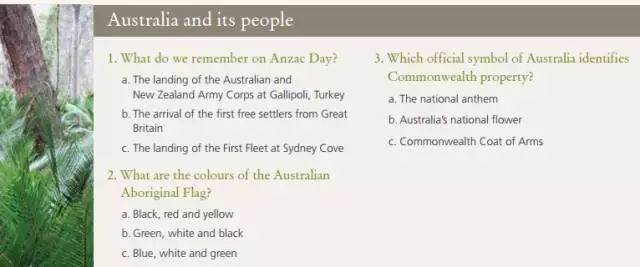 What is the current Australian naturalization examination when the draconian naturalization bill has been shelved?