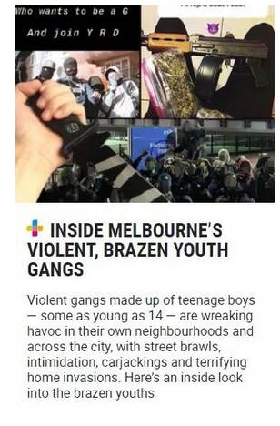 Exposure! 8 young gangs, African Americans raged Melbourne after 00! Parents: because children can't find a jo