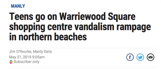 The loss is over 0,000! The Australian teenager 'to make a fuss' shopping center, the bad behavior causes the public ange