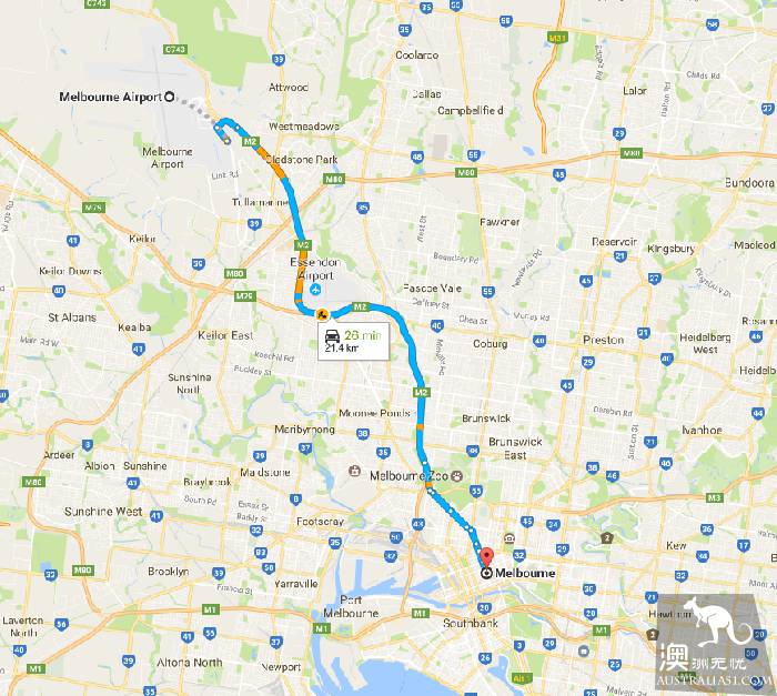 Melbourne airport full introduction (tax rebate for tourists to and from urban transportation duty-free shop)