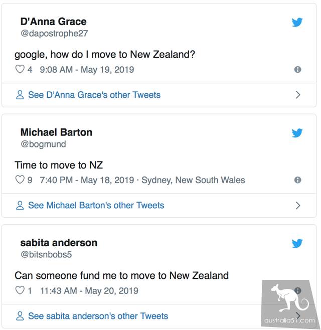 Morrison's re-election, Australia's gone! The Australians who want to immigrate to New Zealand have risen.