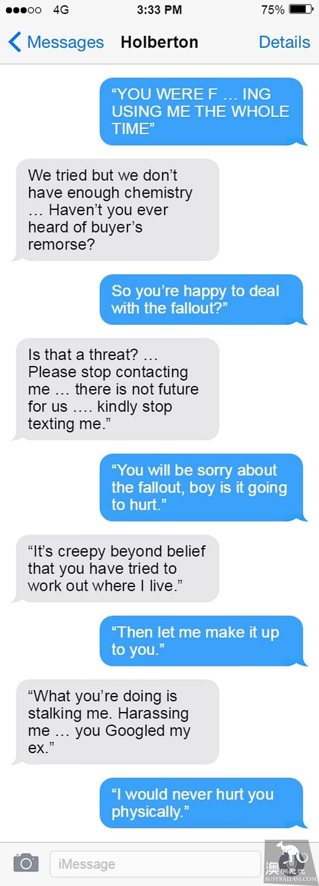 Australian and Chinese women's addiction scared off their boyfriends, sending 9,000 text messages calling him 'fuck and run.'