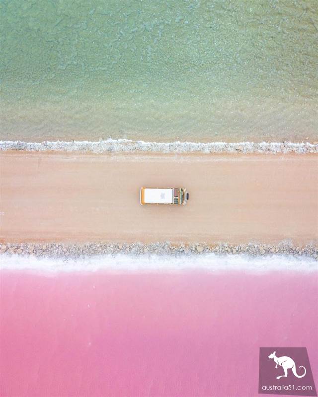 McDonnell Lake, take a bite of South Australia's nature watermelon