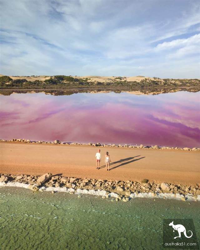 McDonnell Lake, take a bite of South Australia's nature watermelon