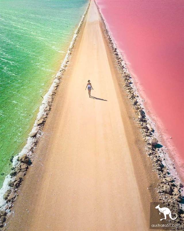 McDonnell Lake, take a bite of South Australia's nature watermelon