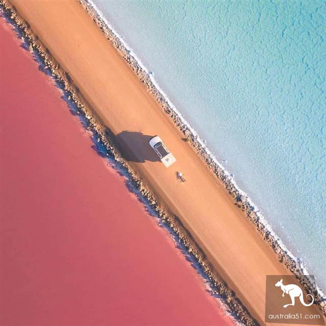 McDonnell Lake, take a bite of South Australia's nature watermelon