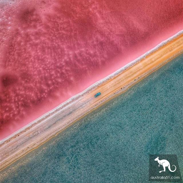 McDonnell Lake, take a bite of South Australia's nature watermelon