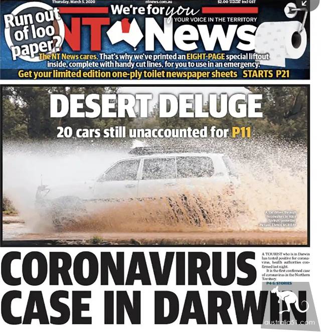The reason that Australian people hoard paper madly finally exposes! In order to solve the toilet paper shortage, newspapers are empty 8 pages...
