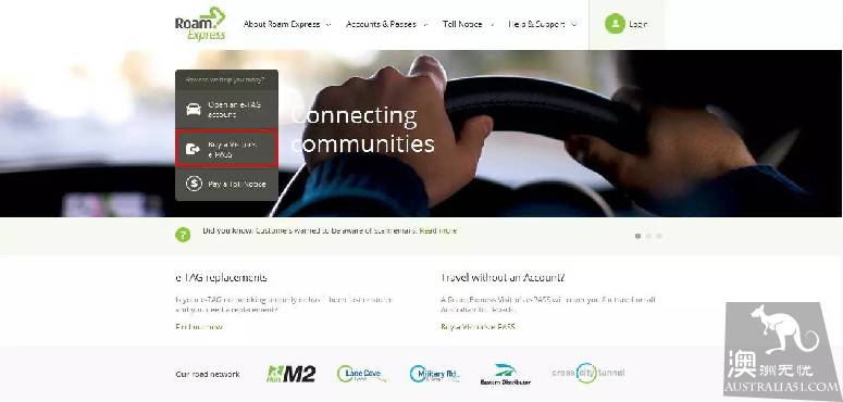 Australian RV self-driving high-speed payment guide, from now on no longer worry about paying fees.