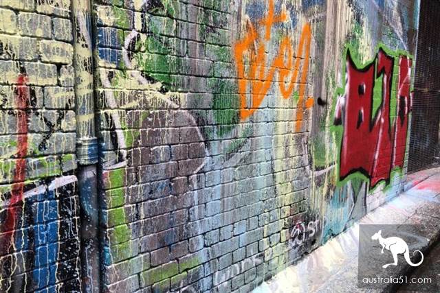 Melbourne famous graffiti street tragically attacked with paint