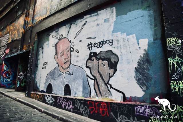 Melbourne famous graffiti street tragically attacked with paint