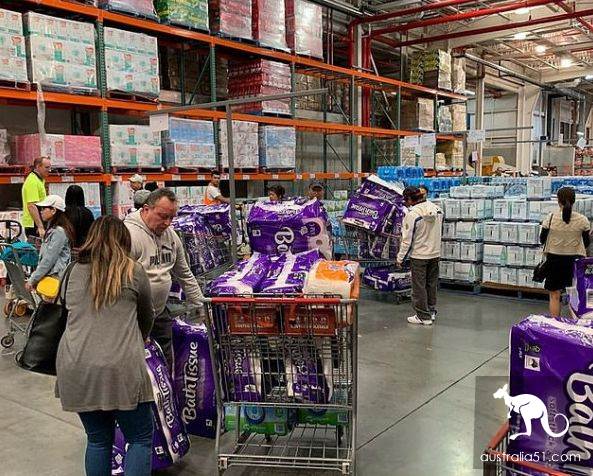 There's been a lot of hoarding all over Australia! Government calls on people to remain calm and avoid panic buying