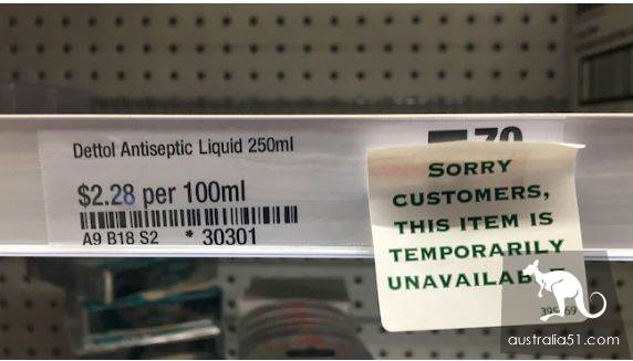 There's been a lot of hoarding all over Australia! Government calls on people to remain calm and avoid panic buying