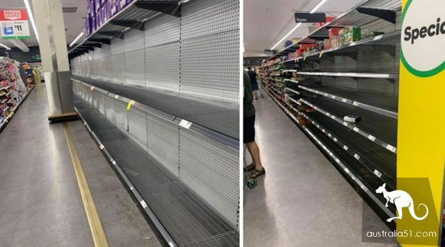 There's been a lot of hoarding all over Australia! Government calls on people to remain calm and avoid panic buying