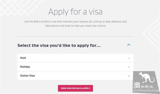 How can a Chinese passport apply for a New Zealand visa in Australia?