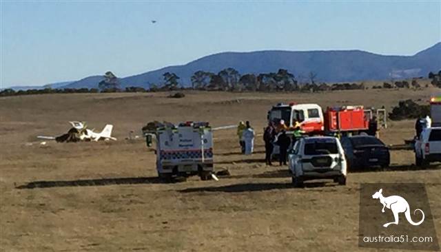 Burst! A light plane crashed in Australia, and the pilot was hard.
