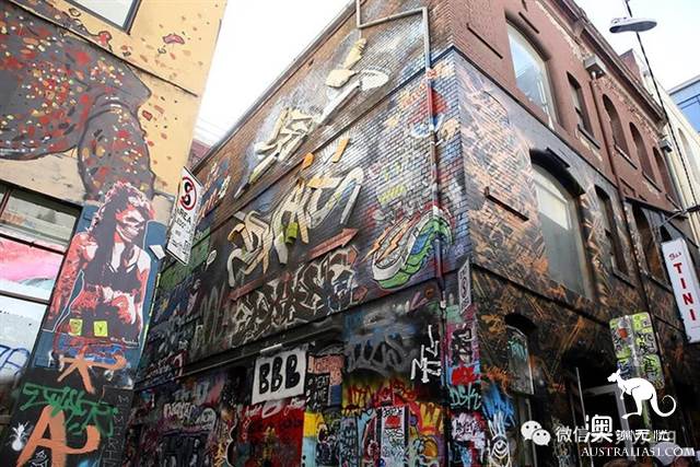Graffiti Street, Melbourne, Australia, where art and personality collide.