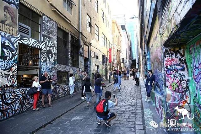 Graffiti Street, Melbourne, Australia, where art and personality collide.