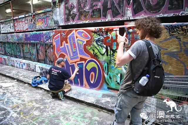 Graffiti Street, Melbourne, Australia, where art and personality collide.