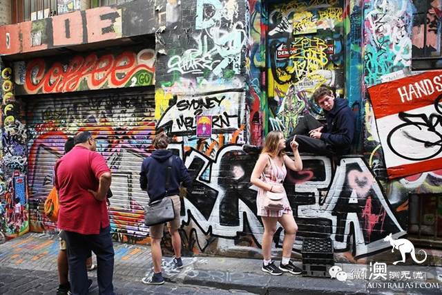 Graffiti Street, Melbourne, Australia, where art and personality collide.