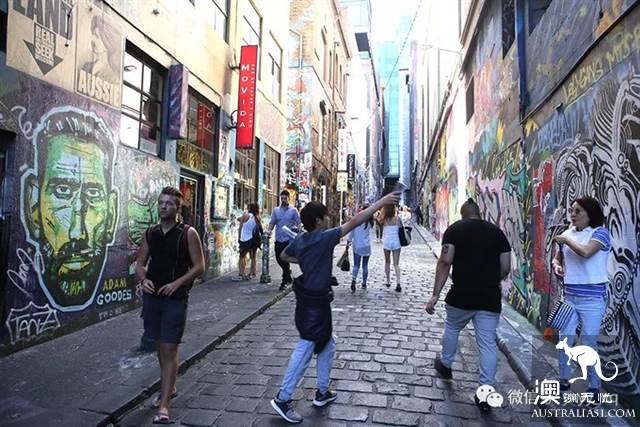 Graffiti Street, Melbourne, Australia, where art and personality collide.