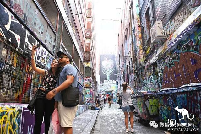 Graffiti Street, Melbourne, Australia, where art and personality collide.