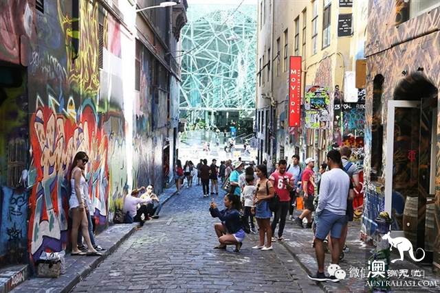 Graffiti Street, Melbourne, Australia, where art and personality collide.