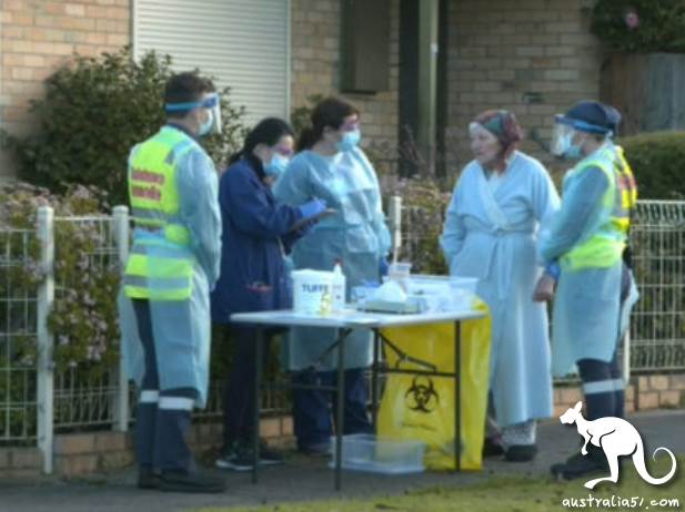 To avoid the blockade! Residents of Melbourne's Epidemic