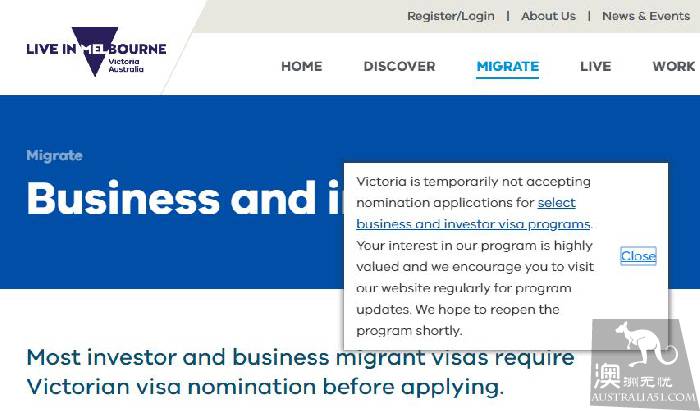 just! Western Australia investment immigration channel officially closed, return unknown!