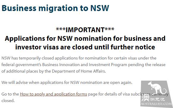 just! Western Australia investment immigration channel officially closed, return unknown!