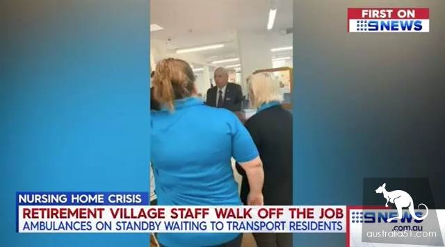 A live a retired life hospital on the Gold Coast suddenly closed! Nursing workers left angrily and dozens of old people had nowhere to be placed.