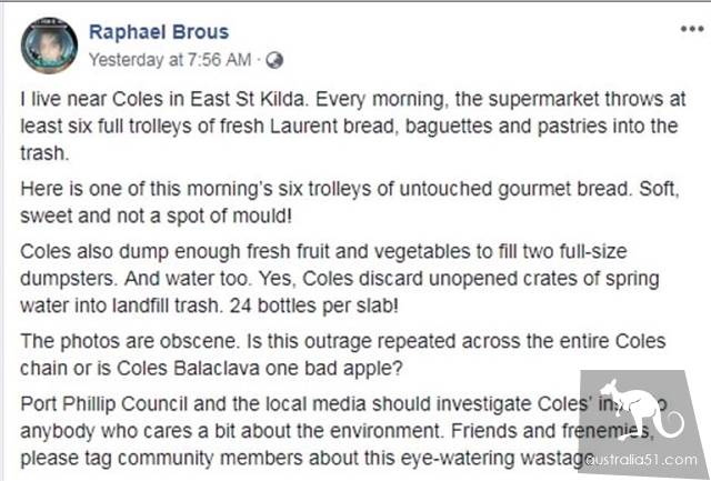 'Why don't you throw it away for the poor!' Coles threw away the bread that had expired and was slammed by netizens.