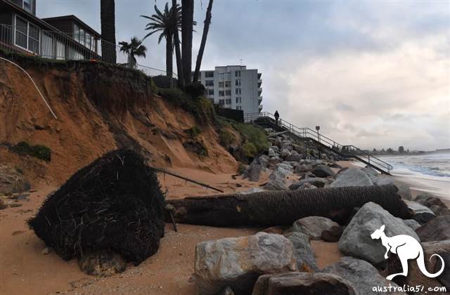 Sydney was hit by heavy rain, washed out roads, homes were cut off