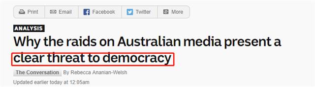Sydney's two authoritative media were 'copied' by government, and the world was shocked