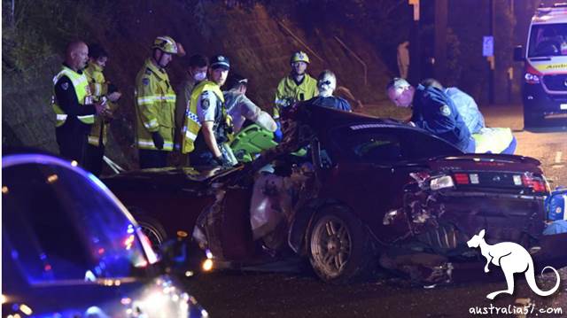 Three 19-year-olds were killed and wounded in the early hours of a car crash in Sydney's Chinese district