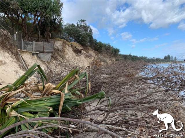 Barron Bay famous beach erosion, sand loss threat town environment