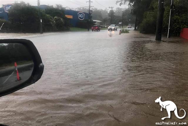 科夫斯港的降雨超过200毫米。（澳洲广播公司图片）