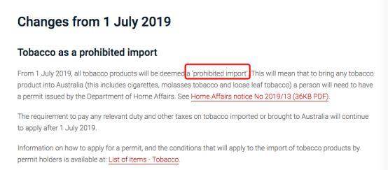 Heavy! Australian Customs immigration policy rectification! from July 1, no cigarette can be brought into Australia.