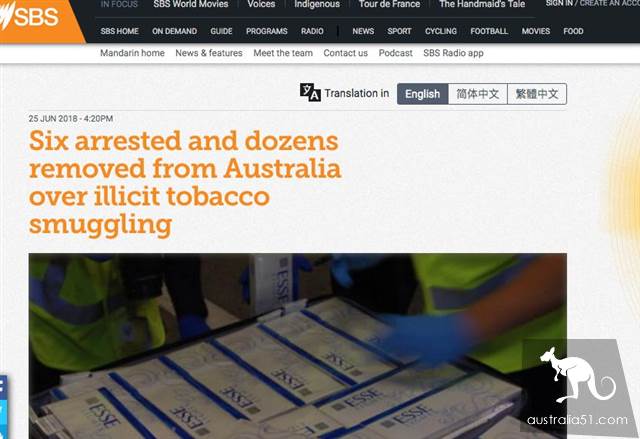 Warning again! you must not bring tobacco illegally into Australia after July 1. Violators will be repatriated immediately and will not be allowed to enter the country for three years.