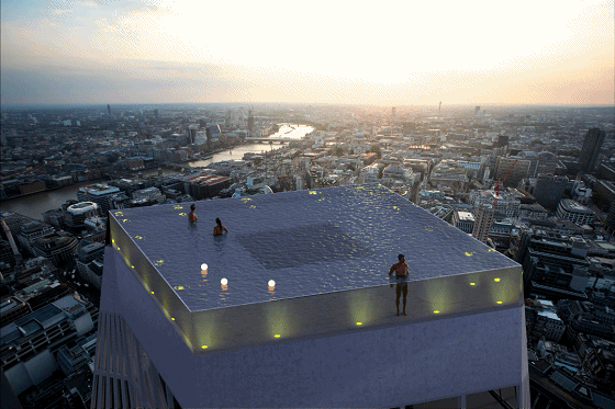 Take stock of the world's most thrilling swimming pool for Get's thrilling swim experience
