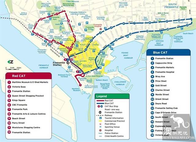Take the free Perth bus, play around Perth downtown and surrounding