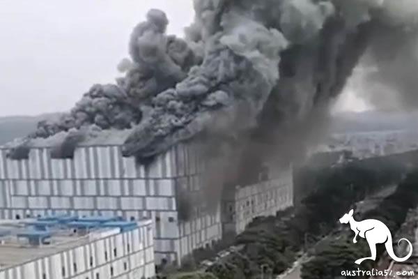 A fire broke out Huawei a construction site in Dongguan and three people died in the building