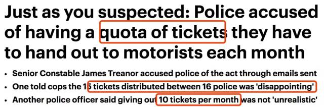 The hidden rules of Australian police ticket issuance are exposed! No wonder the Australian police are so active in issuing tickets.