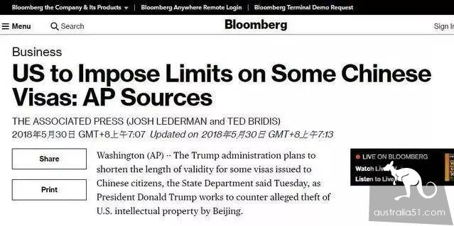 突发!贸易战升级?中国留学生出国恐更难:美国刚刚宣布拟立法,波及澳洲、加拿大、新西兰和英国