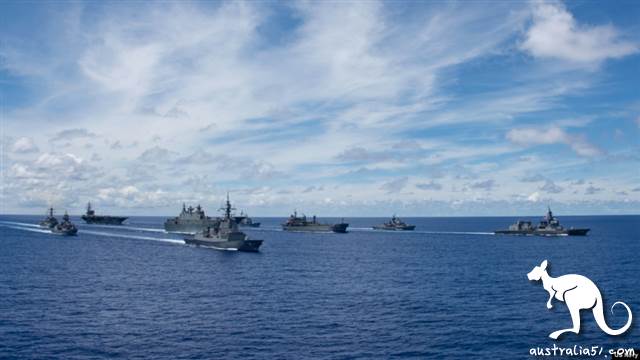 Australia's fleet encountered the Chinese navy in the South China Sea, and the two sides once confronted each othe
